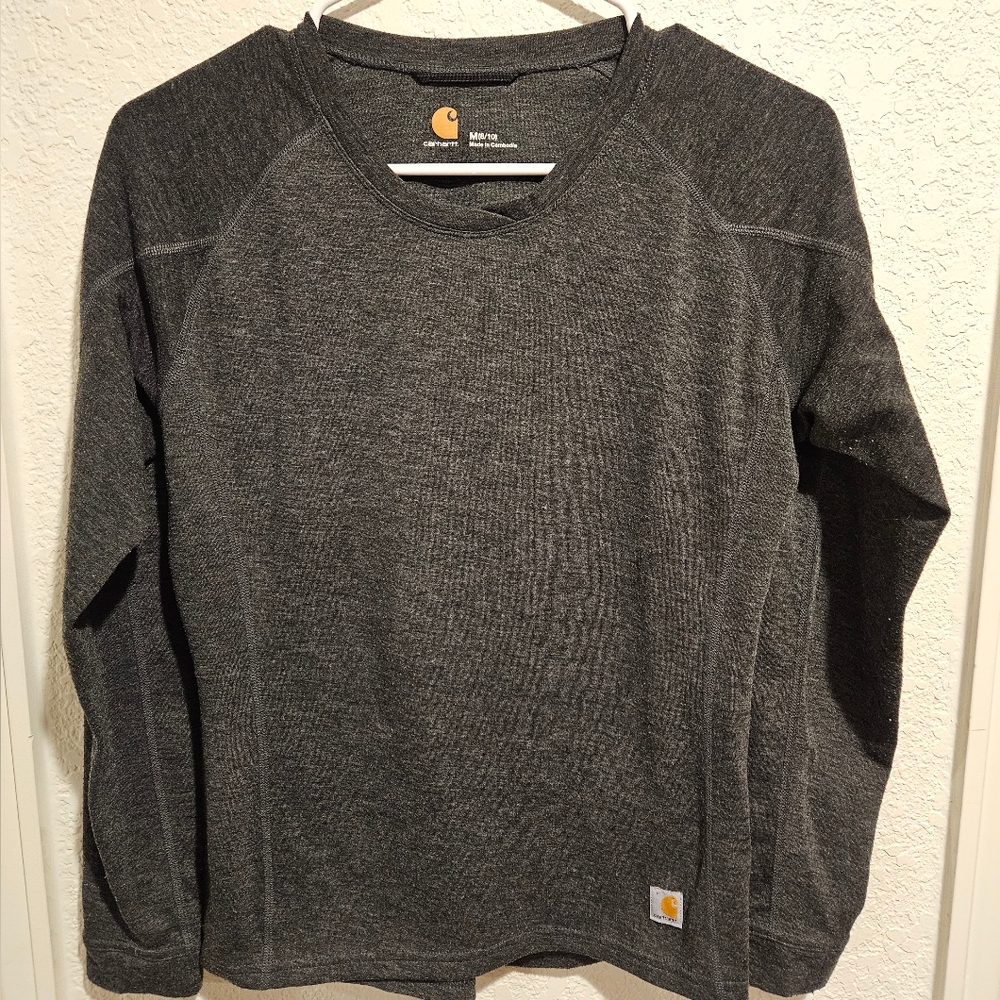 Carhartt Force Dark Gray Long Sleeve Shirt SIZE M(8-10)